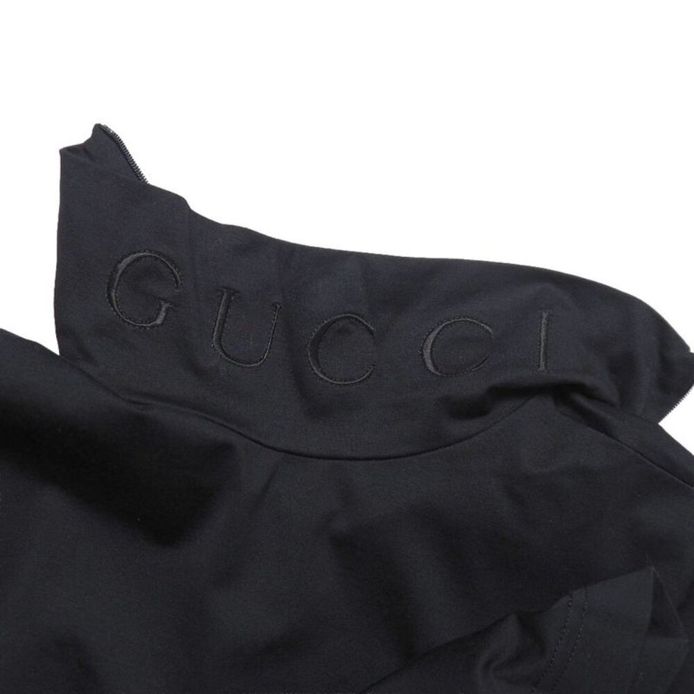 Gucci Vintage M Jersey High Neck Long Sleeve Hat Black - Picture 5 of 9